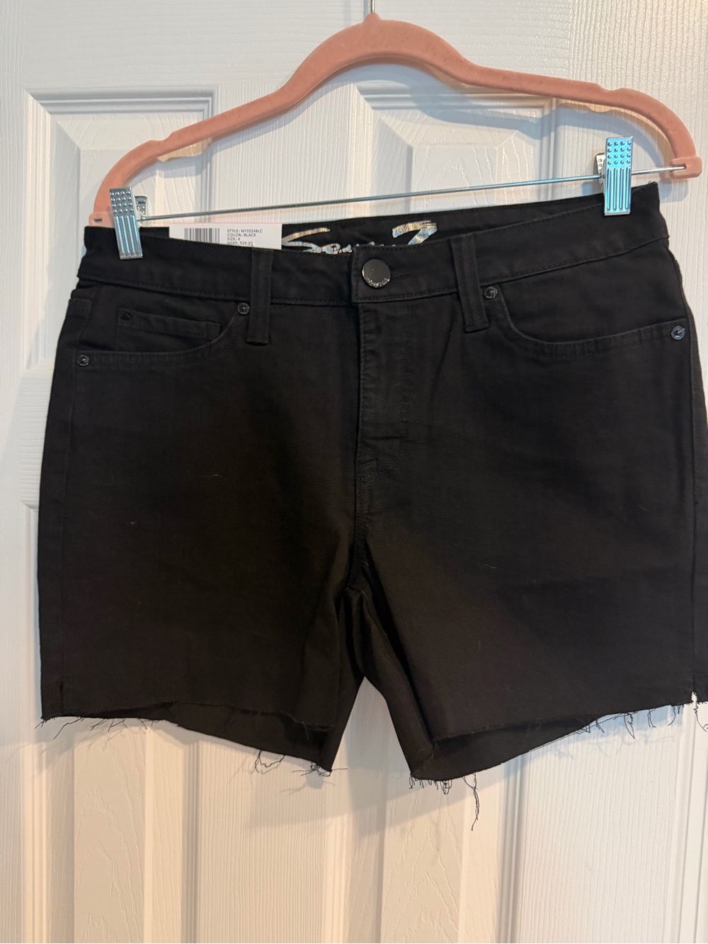 Black Seven7 Denim Cutoff Shorts